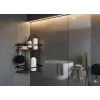 TEMA 18X18 2 KATLI KÖŞE ŞAMPUANLIK MAT SİYAH