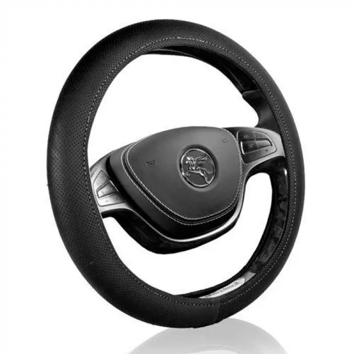 AUTOMİX DİREKSİYON KILIFI NOKTALI SİYAH 3077