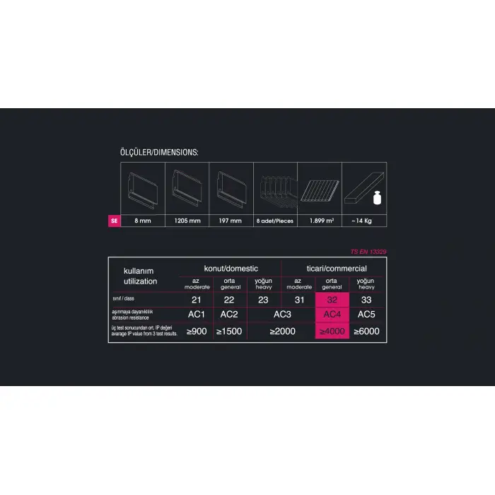 FLOORPAN URBAN 8 MM DERZLİ LOSANGLES