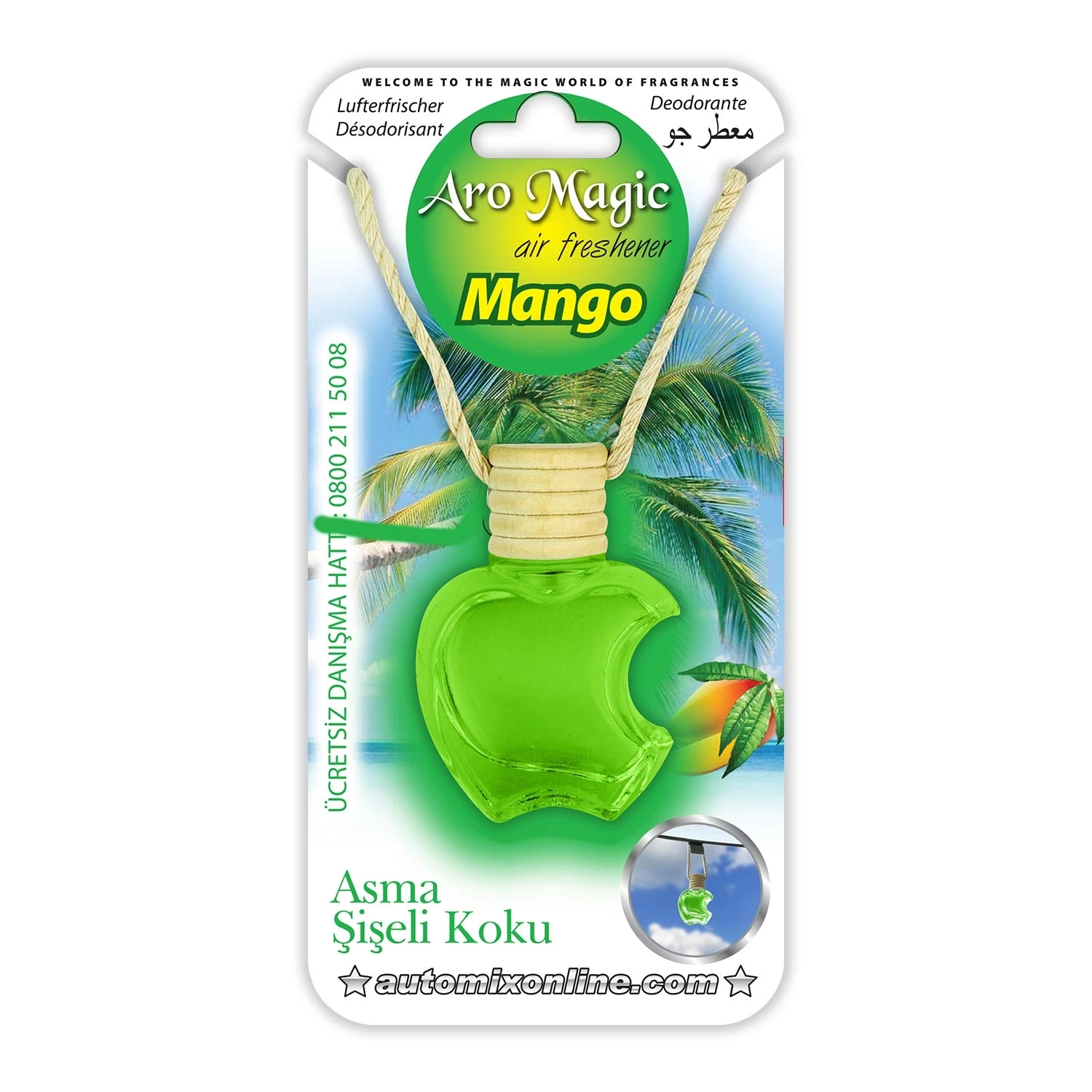 Automix aromagic asma şişe koku <b>mango</b>. 