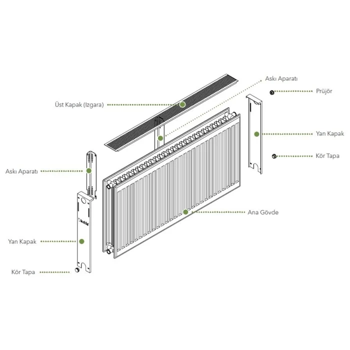600x400 PANEL RADYATÖR KALDE
