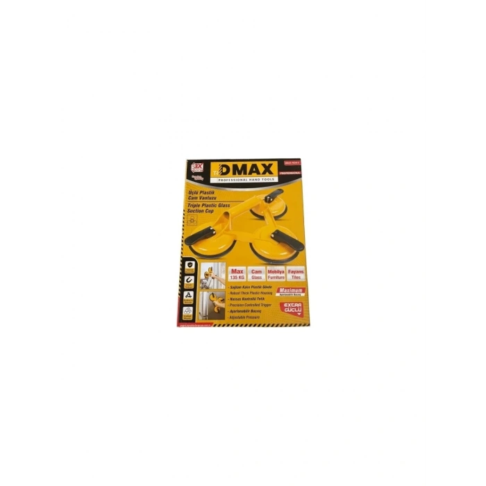 DMAX 4066 PLASTİK CAM VANTUZU ÜÇLÜ