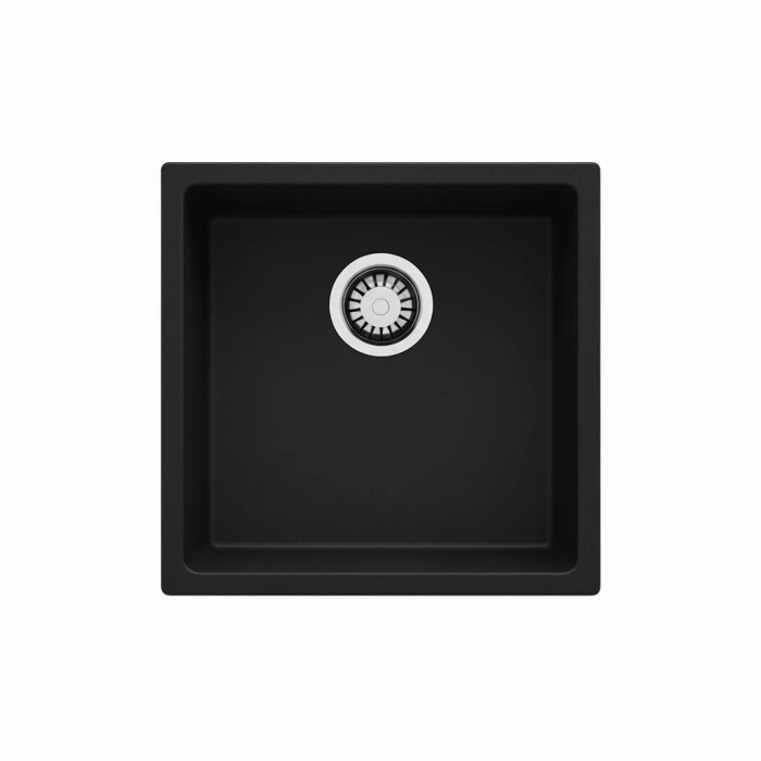 Real Stone Steep 45×40 Siyah Granit Mutfak Eviyesi