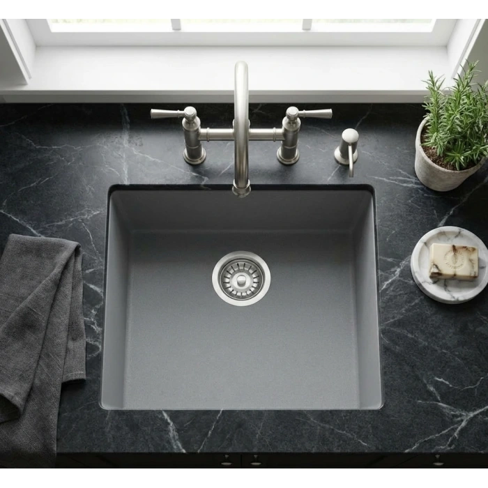 Real Stone Steep 45×40 Gri Granit Eviye