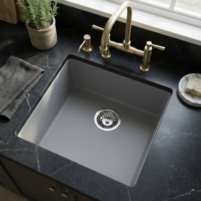 Real Stone Steep 50×40 Gri Granit Eviye