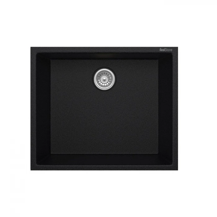 Real Stone Steep 50×40 Siyah Granit Eviye