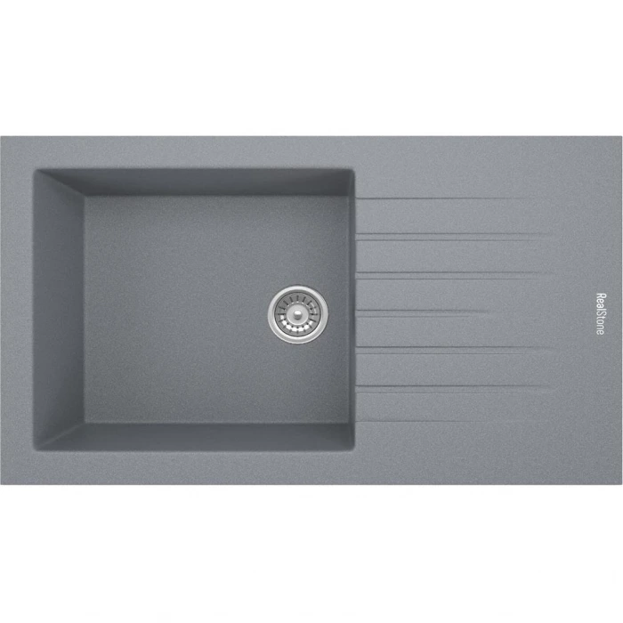 RealStone Assos P011 86 XL Tezgah Üstü Gri Granit Eviye