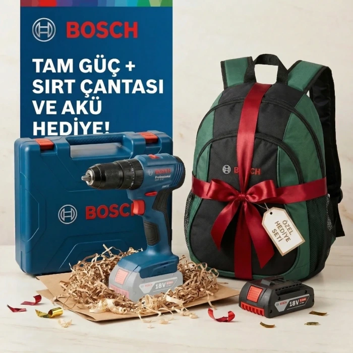 Bosch GSB 185 Li Aküsüz Darbeli Matkap + Yedek Akü