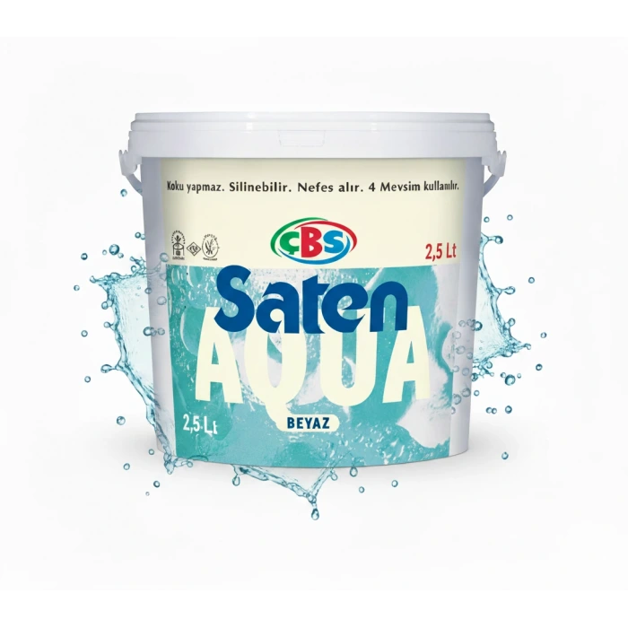 ÇBS SATEN AQUA BEYAZ 2,5 LT