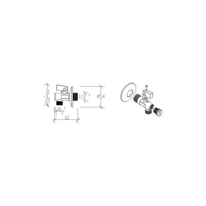 TEMA 69100 FİLİTRELİ  ARA MUSLUK