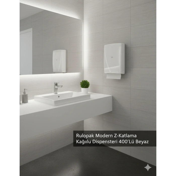 RULOPAK KAGIT HAVLU DİSPANSERİ 400 LÜ 304 KLT BEY.