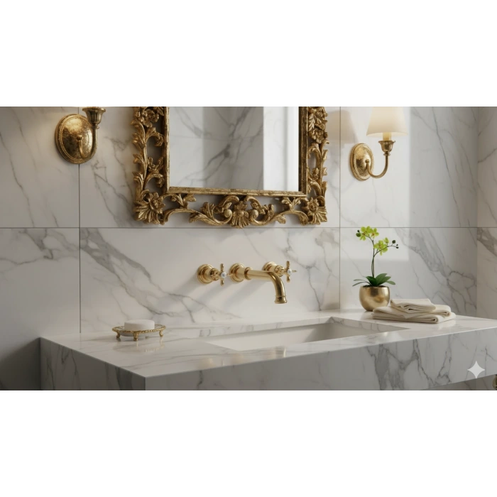 KALE VİCTORİAN LAVABO BATARYASI (3 DELİKLİ)ALTIN