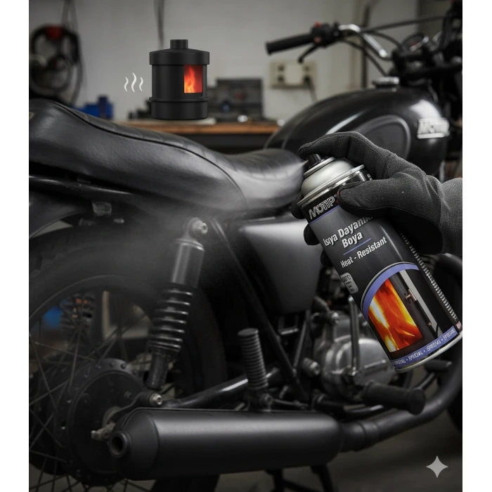 MOTİP ISIYA DAYANIKLI SİYAH BOYA 400 ML