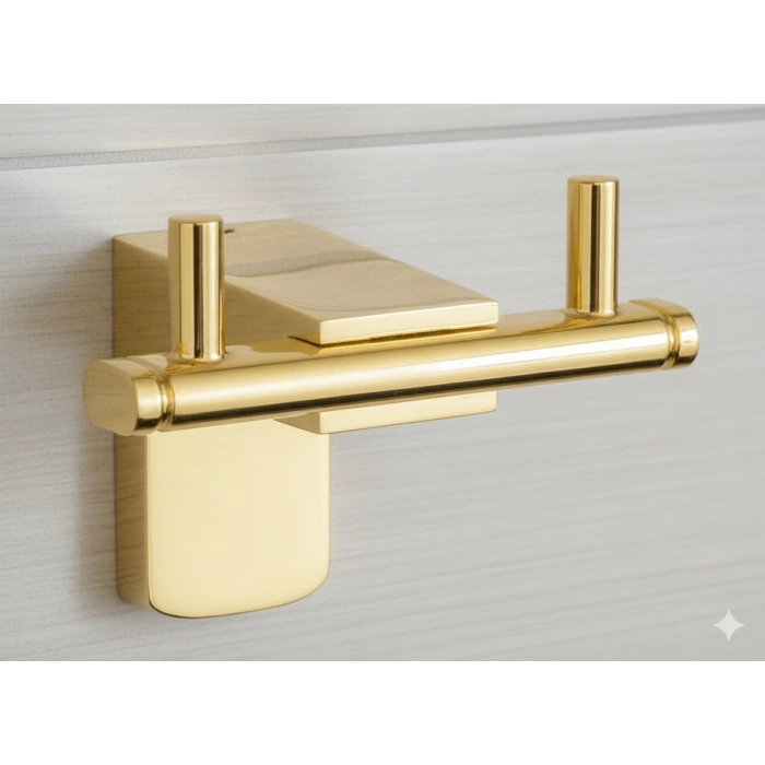 TEMA PREMİUM BORNOZ ASKILIK İKİLİ (ALTIN)