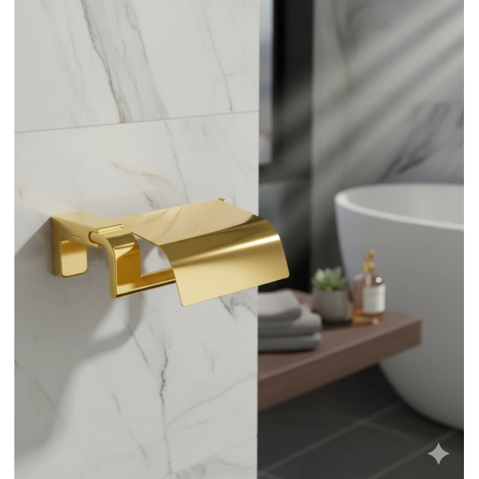 TEMA PREMİUM KAPAKLI KAĞITLIK ALTIN