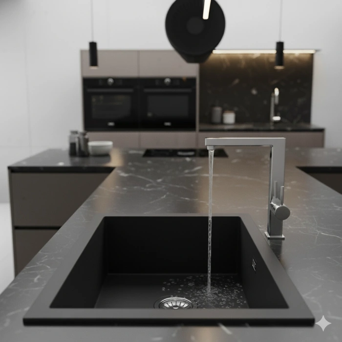 REAL STONE K003 DIDYMA 77 GRANİT EVİYE