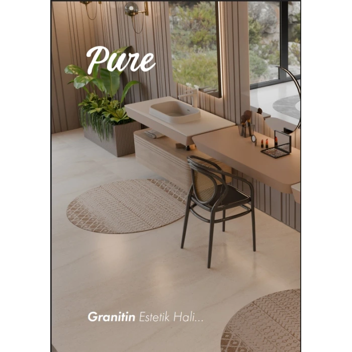 Real Stone PURE Etajerli Granit Banyo Lavabo