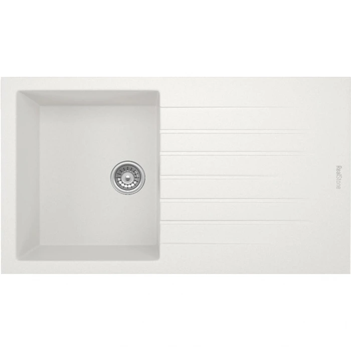 RealStone P004 Troya 86 Beyaz Granit Eviye