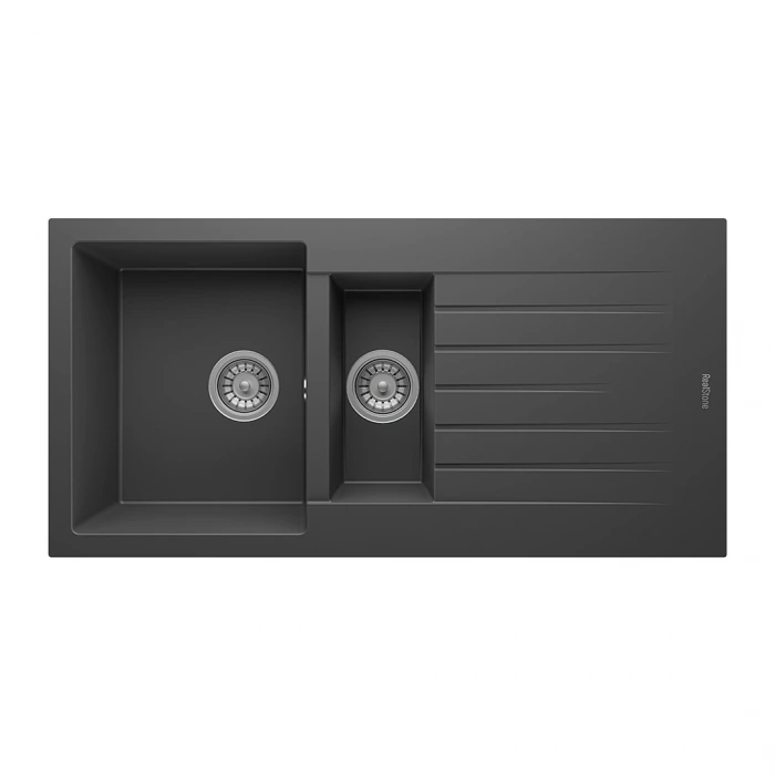 RealStone Troya P005 100 Tezgah Üstü Antrasit Granit Eviye