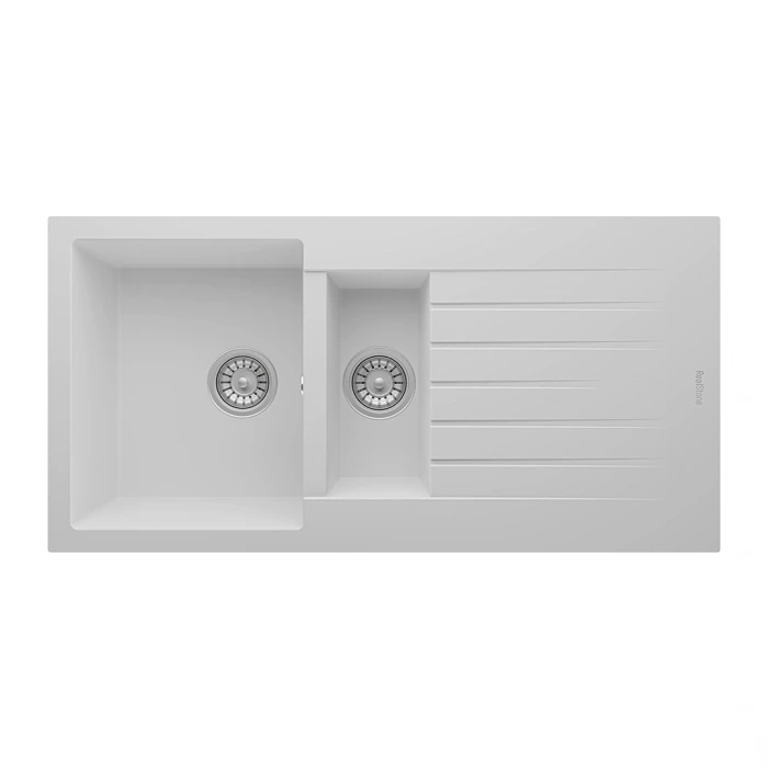 RealStone Troya P005 100 Tezgah Üstü Beyaz Granit Eviye