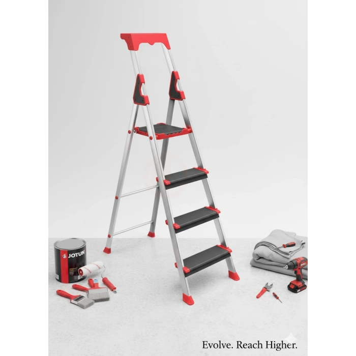 Saraylı Alüminyum Profesyonel Merdiven 4 Basamaklı