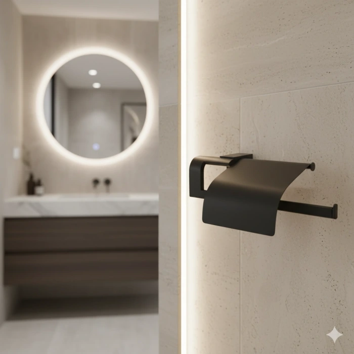 TEMA PREMİUM KAĞIT HAVLULUK KAPAKLI MAT SİYAH