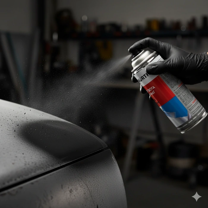 WÜRTH SPREY TAMPON BOYA RAL9005 MAT SİYAH 400 ML