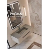Real Stone FLATSTONE ETAJERLİ GRANİT BANYO LAVABOSU