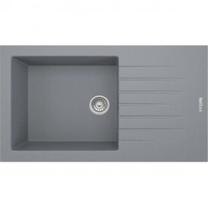 RealStone Assos P011 86 XL Tezgah Üstü Gri Granit Eviye