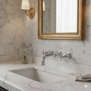 KALE VİCTORİAN ANKASTRE LAVABO BATARYASI