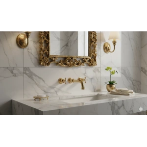 KALE VİCTORİAN LAVABO BATARYASI (3 DELİKLİ)ALTIN