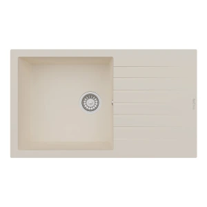 Real P014 LOADİKYA 86 XL Siyah Krem Mutfak Eviyesi 86X50 cm