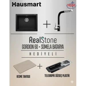 Real Stone Gordion 60 Granit Eviye + Sümela Bataryası Seti