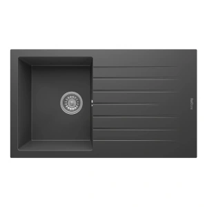 RealStone P004 Troya 86 Antrasit Granit Eviye