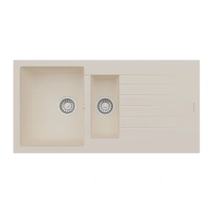 RealStone Troya P005 100 Tezgah Üstü Krem Granit Eviye