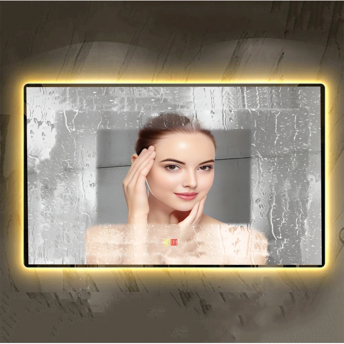 (h)70x100 cm Buğu Çözücülü Dokunmatik Işıklı Ledli Banyo Aynası
