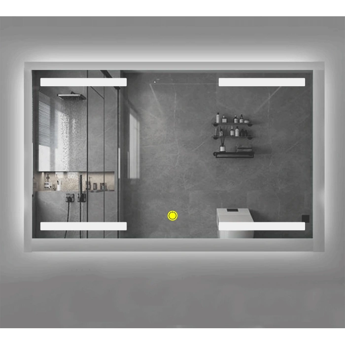 (h)80x100cm Kumlamalı Ledli Banyo Aynası