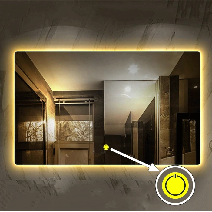 (h)80x120 cm Ledli Banyo Aynası