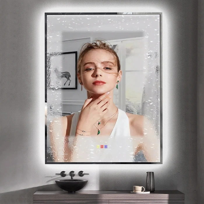 50x70(h) cm Bluetoothlu Buğu Çözücülü Dokunmatik Işıklı Ledli Banyo Aynası