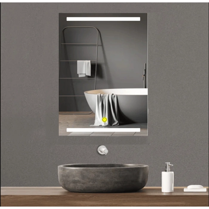 50x70 cm Kumlamalı Ledli Banyo Aynası
