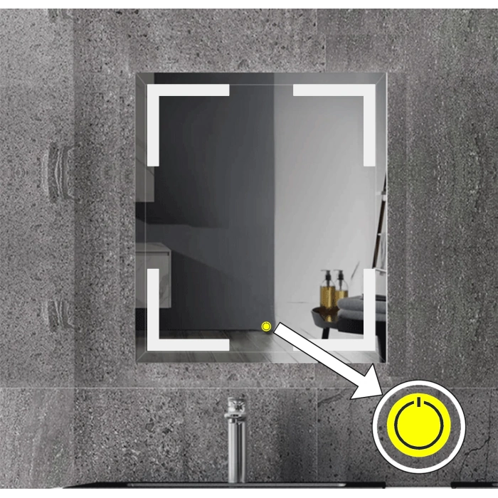 70x120 cm Kumlamalı Ledli Banyo Aynası