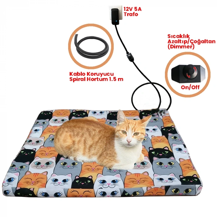 Evcil Hayvan Kedi Köpek Isıtıcı Ped 45X50cm