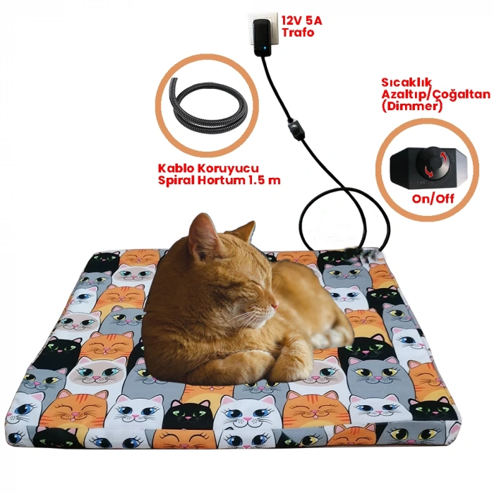 Evcil Hayvan Yatağı Isıtıcılı Yatak