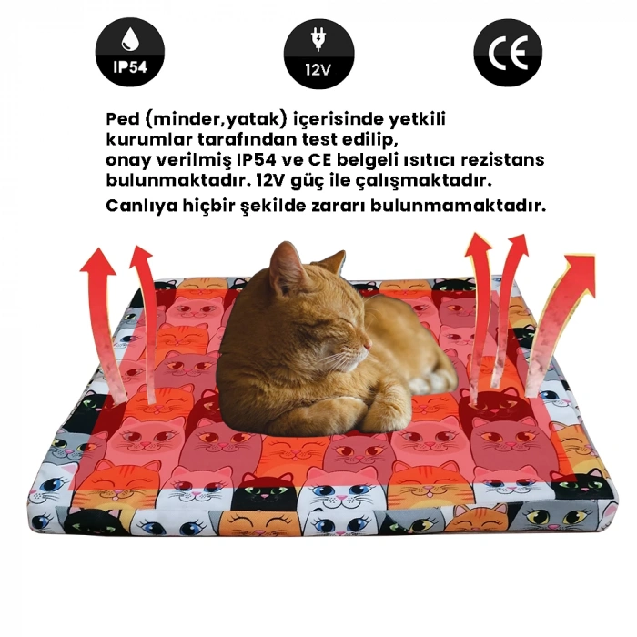 Evcil Hayvan Yatağı Isıtıcılı Yatak