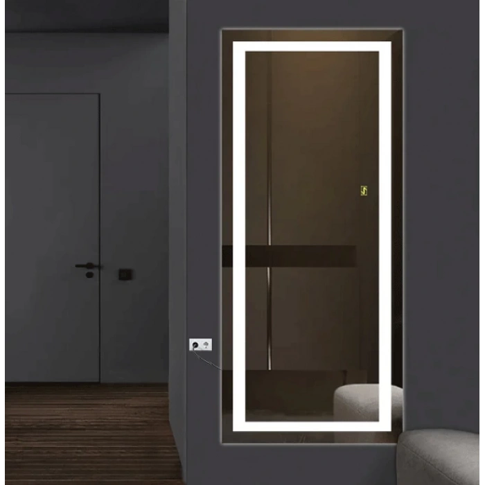 Kumlama Ledli Dokunmatik Tuşlu Boy Aynası 50x150(h)cm