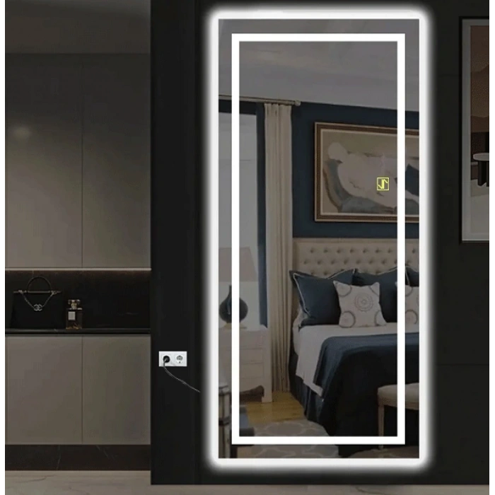 Kumlama Ledli Dokunmatik Tuşlu Boy Aynası 50x150(h)cm