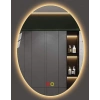 (h)70x100 cm Buğu Çözücülü Dokunmatik Işıklı Kumlamalı Banyo Aynası