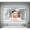 50x70 cm Buğu Çözücülü Dokunmatik Işıklı Kumlamalı Banyo Aynası