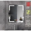 50x70 cm Buğu Çözücülü Dokunmatik Işıklı Kumlamalı Banyo Aynası