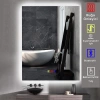 60x80(h) cm Bluetoothlu Buğu Çözücülü Dokunmatik Işıklı Ledli Banyo Aynası
